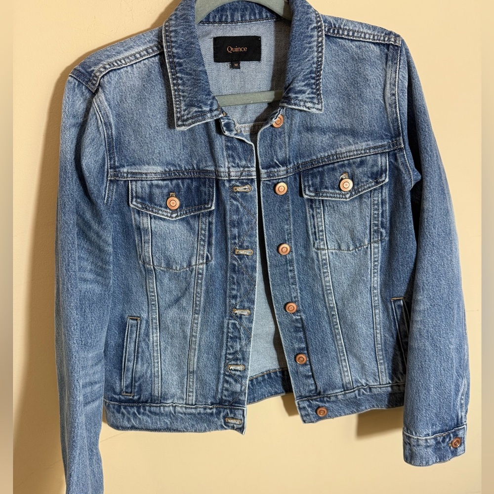 Quince Light Blue Denim Jean Jacket